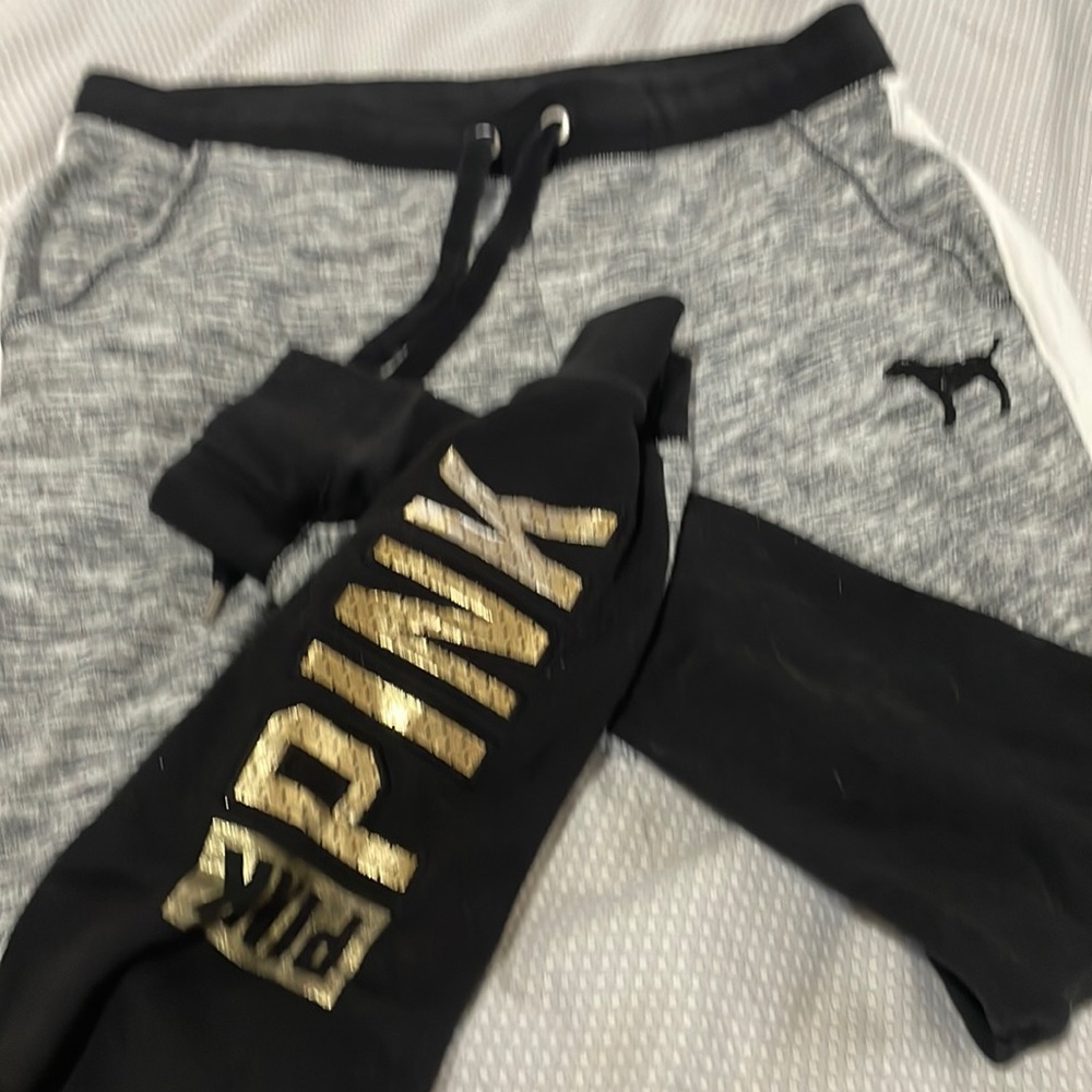 Pink track pants!